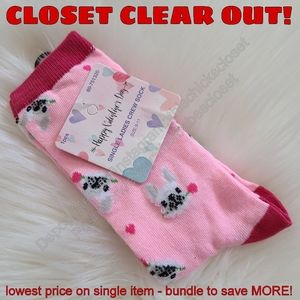 ❤️[[CLOSET CLEAR OUT! LOWEST PRICE!]] NWT Pink/Red Valentine Day Frenchie Socks